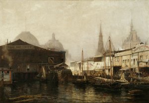 North River Pierhead, 1877 tekijältä Arthur Quartley