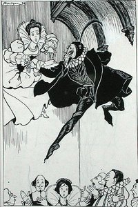 Grand Pas de Deux, kuvitus teoksesta "The Ingoldsby Legends, or Mirth and Marvels", kirjoittanut Thomas Ingoldsby tekijältä Arthur Rackham
