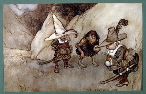 Amerikkalaisen kirjailijan Washingtonin novelli (kuva) tekijältä Arthur Rackham