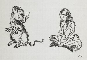 Liisa ja hiiri tekijältä Arthur Rackham