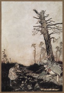 Liisa ja valkoinen kani tekijältä Arthur Rackham
