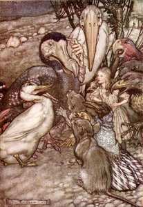 Lewis Carrollin Liisa seikkailut ihmemaassa tekijältä Arthur Rackham