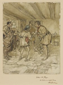 Bottom ja näyttelijät: Kesäyön unelma tekijältä Arthur Rackham