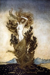 Comus on naamio siveyden kunniaksi tekijältä Arthur Rackham