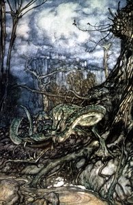 Lohikäärme tekijältä Arthur Rackham