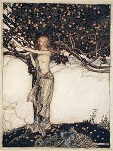 "Freia, kaunis", 1910 tekijältä Arthur Rackham