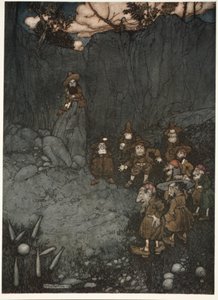 Hänen isänsä oli nähnyt heidät vanhoissa hollantilaisissa mekkoissaan leikkimässä yhdeksänneulaisessa Rip Van Winkle -pubissa Washington Irvingiltä. 1910 tekijältä Arthur Rackham