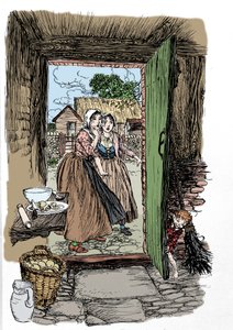 Arthur RACKHAMin (1867-1939) kuvitus William SHAKESPEAREN kesäyön unelmaan tekijältä Arthur Rackham