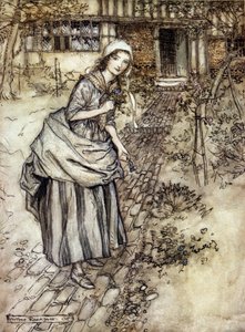Arthur RACKHAMin (1867-1939) kuvitus William SHAKESPEAREN kesäyön unelmaan tekijältä Arthur Rackham