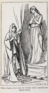 Kuvitus Paulinasta Talven tarinasta tekijältä Arthur Rackham