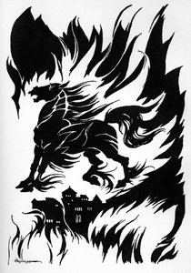 Edgar Allan Poen "Metzengerstein". tekijältä Arthur Rackham