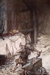 Miimi alasimessa, 1924. tekijältä Arthur Rackham