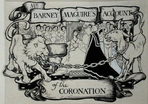 Mr Barney Maguiren kertomus kruunaamisesta, kuvitus teoksesta "The Ingoldsby Legends or Mirth and Marvels", Thomas Ingoldsby, julkaistu 1898 (kynä ja muste paperille) tekijältä Arthur Rackham