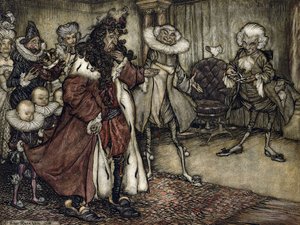 Kuninkaan valmistaminen, tekijältä Arthur Rackham