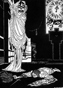 Edgar Allan Poen "Punaisen kuoleman naamio". tekijältä Arthur Rackham