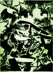 Edgar Allan Poen "Ennenaikainen hautaaminen". tekijältä Arthur Rackham