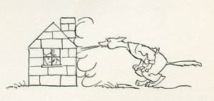 Kolme pientä porsasta tekijältä Arthur Rackham