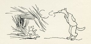 Kolme pientä porsasta tekijältä Arthur Rackham