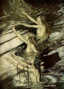 Jumalien hämärä Göttterdämmerung tekijältä Arthur Rackham