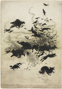 Wren ja karhu tekijältä Arthur Rackham