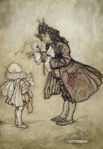 Huonekalut ja erilaiset esineet 1100- ja 1300-luvuilta tekijältä Arthur Rackham