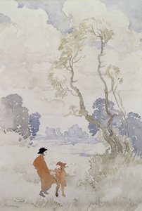 Tuulinen päivä (wc paperilla) tekijältä Arthur Rackham