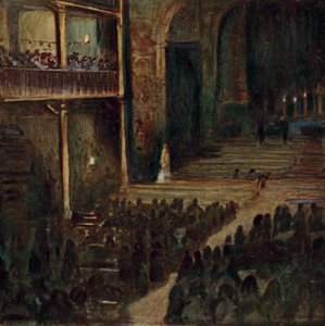 Baskimaa: Pitkäperjantai-ilta, St Jean Baptisten kirkko, St Jean de Luz (värilitho)