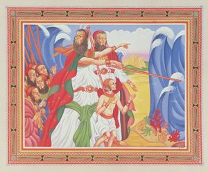 Punaisen meren jakautuminen tekijältä Arthur Szyk