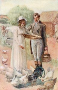 Jane Austenin kuvitus Northanger Abbeysta tekijältä Arthur Wallis Mills