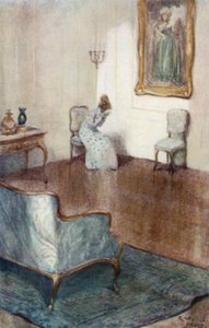 Jane Austenin kuvitus Northanger Abbeysta tekijältä Arthur Wallis Mills