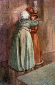 Jane Austenin kuvitus Northanger Abbeysta tekijältä Arthur Wallis Mills