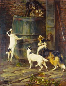 Haluamme vain leikkiä (öljy kankaalle) tekijältä Arthur Wardle