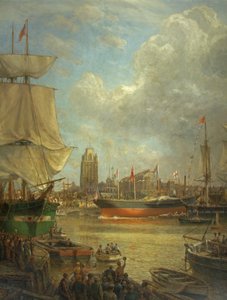 Great Westernin laukaisu vuonna 1837 tekijältä Arthur Wilde Parsons