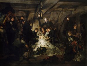 Nelsonin kuolema, 21. lokakuuta 1805 tekijältä Arthur William Devis