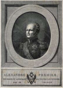 Venäjän Aleksanteri I (1777-1825). Venäjän tsaari (1801-1825). tekijältä Artist Unknown