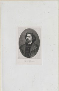 Alphonse Daudet (painettu) tekijältä Artist Unknown