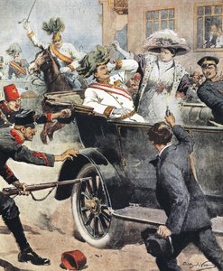 Arkkiherttua Franz Ferdinand ja hänen vaimonsa