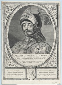Alankomaiden kreivi Arnulf II (painettu) tekijältä Artist Unknown