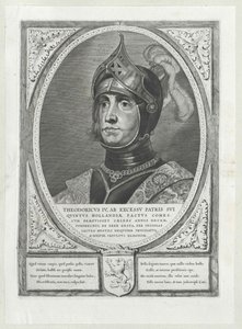 Hollannin kreivi Dietrich IV (tulosta) tekijältä Artist Unknown