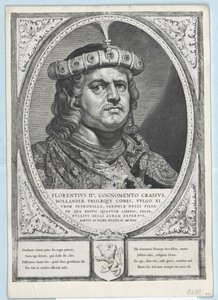 Hollannin kreivi Florence II (painettu) tekijältä Artist Unknown