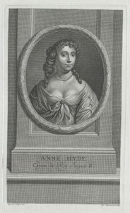Yorkin herttuatar Anne Hyde (painettu) tekijältä Artist Unknown