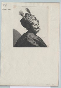 Abessinian keisari Amda-Jesus (painettu) tekijältä Artist Unknown