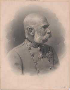 Itävallan keisari Franz Joseph I (tulosta) tekijältä Artist Unknown