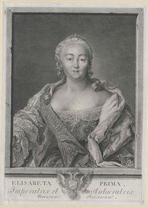 Venäjän keisarinna Elisabeth tekijältä Artist Unknown