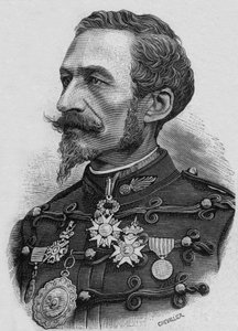 Ranskalainen eversti Charles Ragon de Bange (1833-1914), tykistön keksijä, kaivertaja. tekijältä Artist Unknown