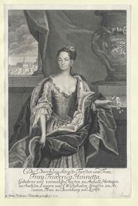 Friederike Henriette prinsessa Anhalt-Bernburgissa tekijältä Artist Unknown