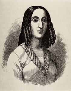 GORRITI, Juana Manuela (1818-1892), argentiinalainen kirjailija. Kaiverrus.