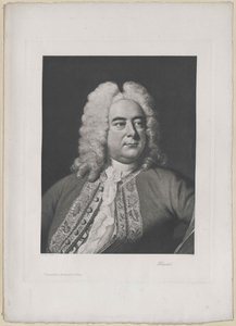 Georg Friedrich Haendel (painettu) tekijältä Artist Unknown