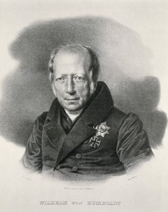 HUMBOLDT, Wilhem von (1767-1835). Saksalainen valtiomies ja filosofi. Litografia. tekijältä Artist Unknown