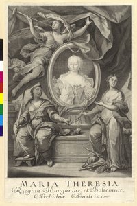 Pyhän Rooman keisarinna Maria Theresia tekijältä Artist Unknown